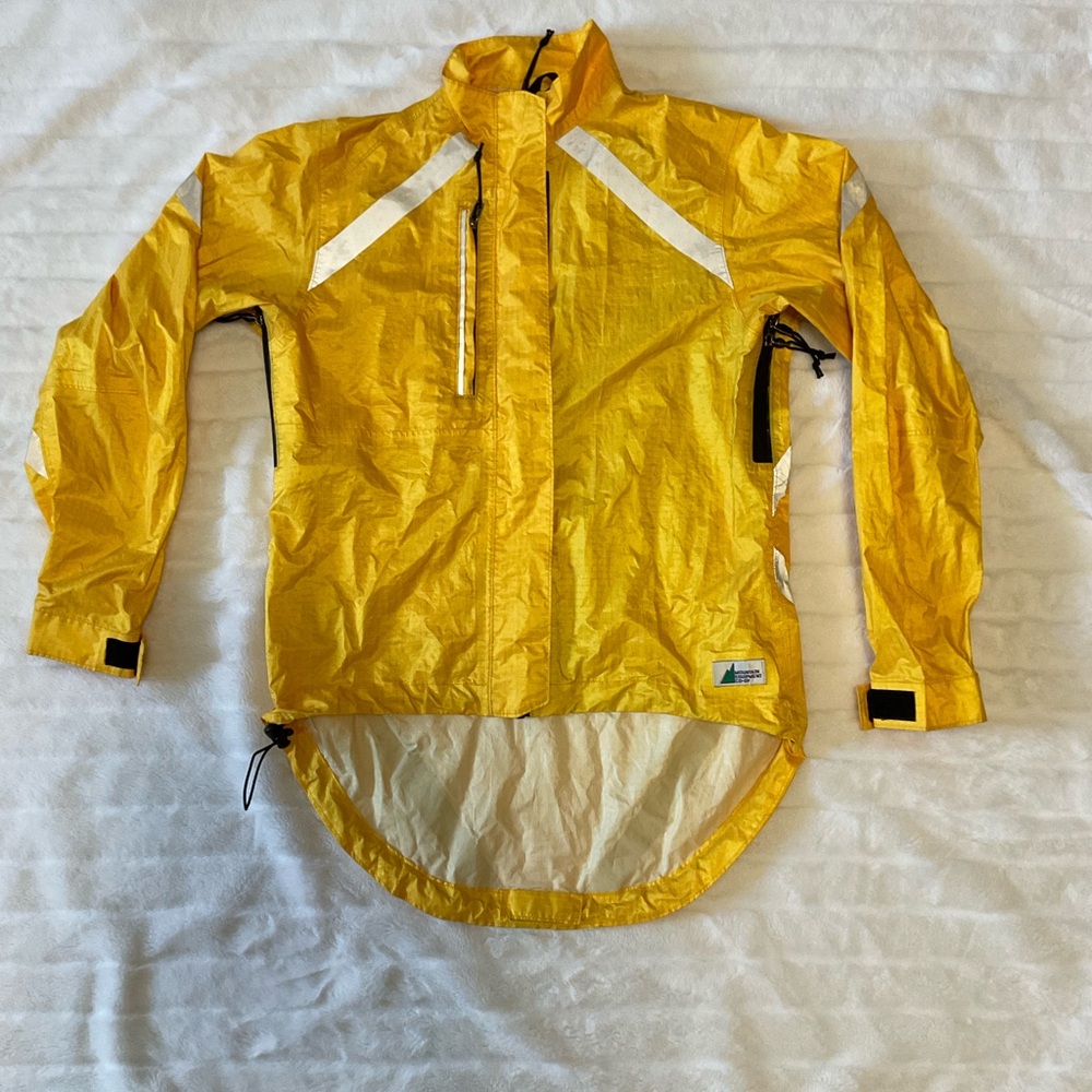 MEC Yellow Waterproof Running cycling reflective Jacket